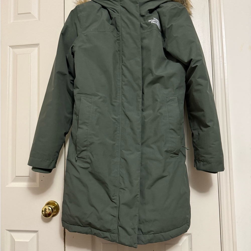 The North Face Olive Hooded Parka